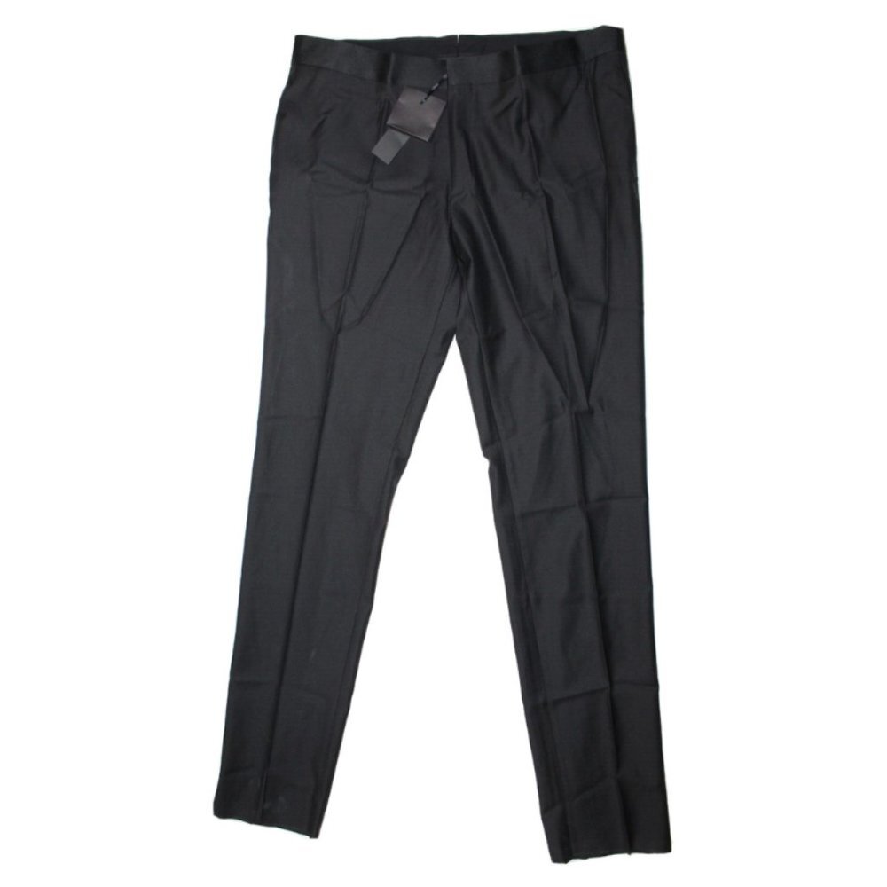 VERSACE Black Tux Tuxedo Dress Pants Men's 56 IT/US 38x37 AUTHENTIC